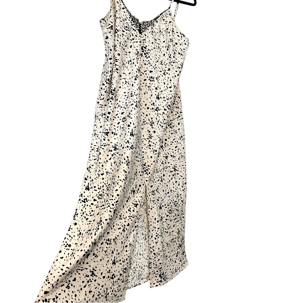 A New Day Sleeveless Cami Lace Slip Dress Color Tan & Black, Size Small - Picture 6 of 11